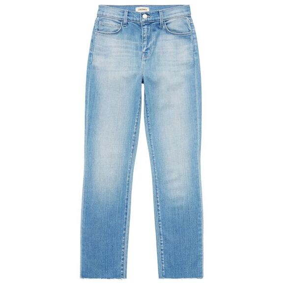 L'Agence Women's Seine Light Wash Straight Leg Crop Jeans Size 32 NWOT - Picture 1 of 8